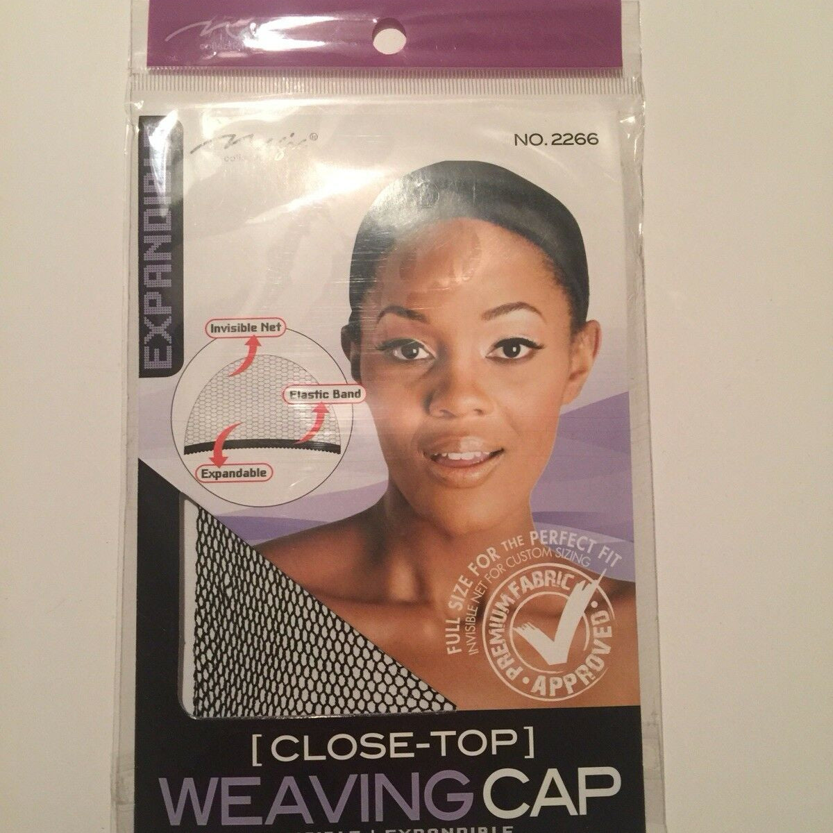 Magic Collection Close Top Weaving Cap Expandable NO.2266 for Secure Weaves & Wigs - One Size