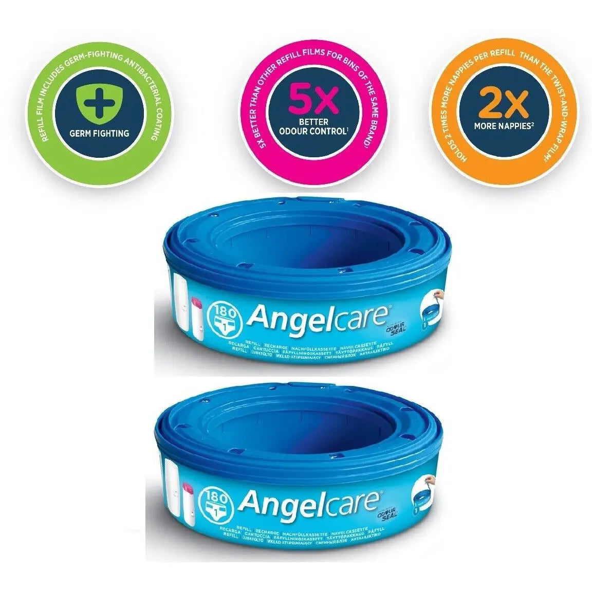 Angelcare Baby Nappy Change Disposal System Refill Cassette