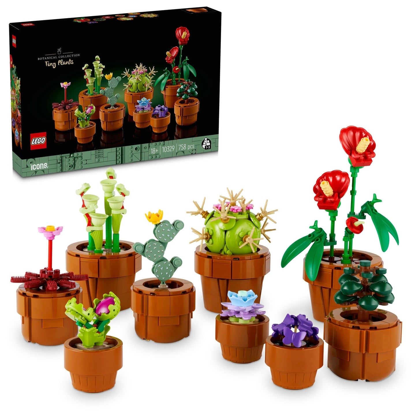 LEGO Botanicals Tiny Plants 10329, New but opened, damaged box, bags inside all sealed
