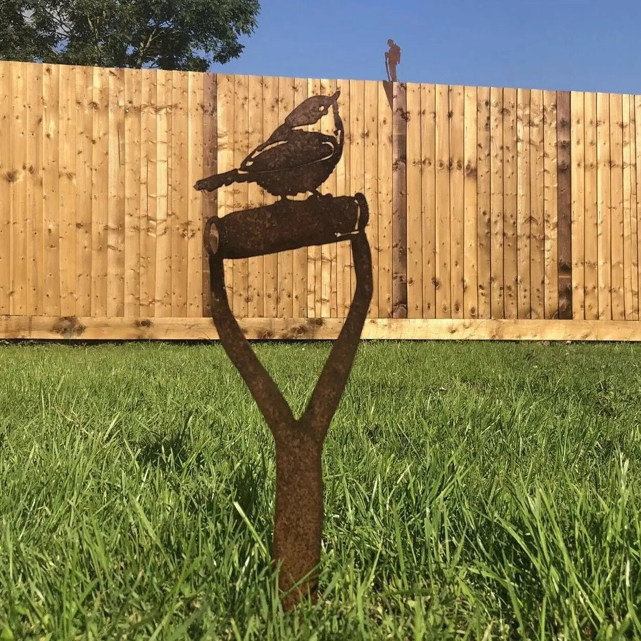 Rusty Metal Bird Garden Deoration