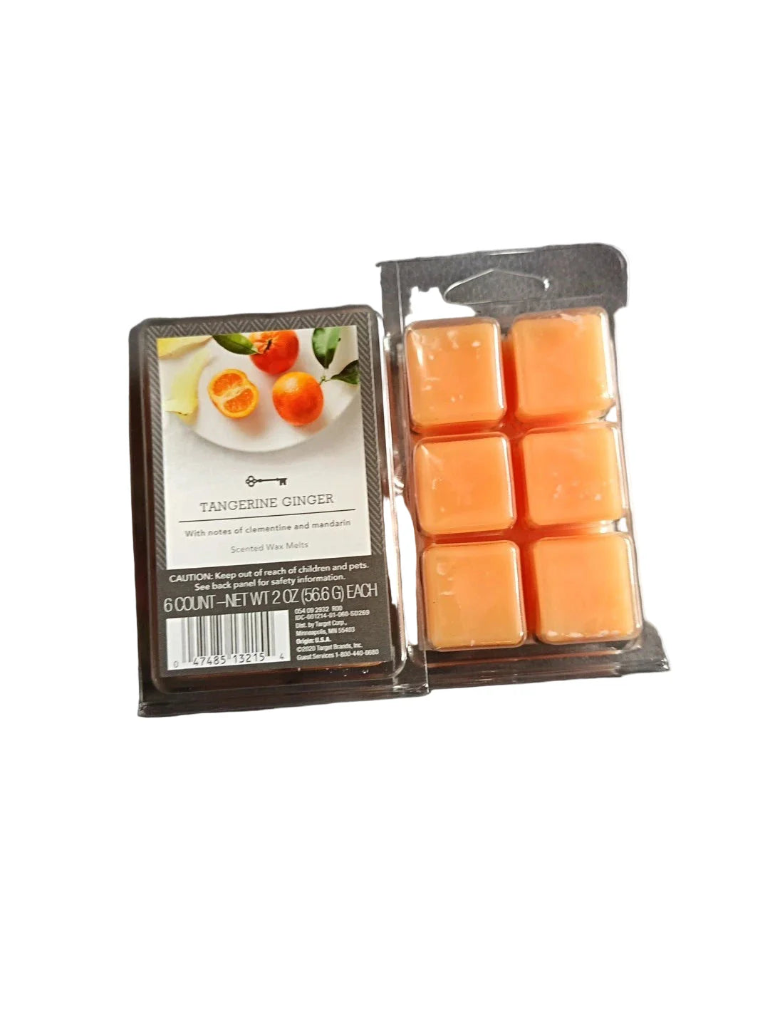 tangerine ginger Wax Melts - 6 Count - Net WT 2 oz