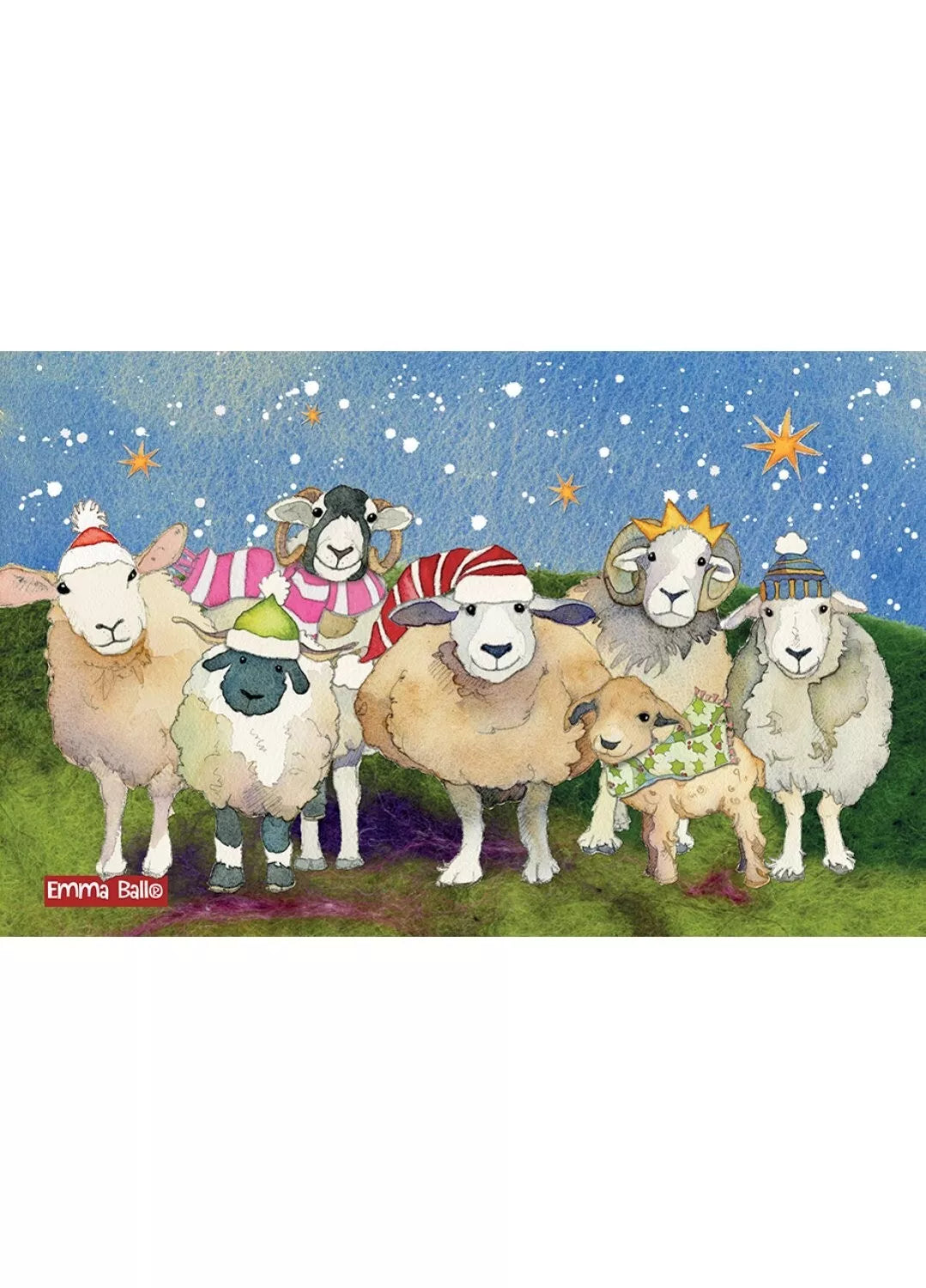 CHRISTMAS SHEEP TEA TOWEL XF11