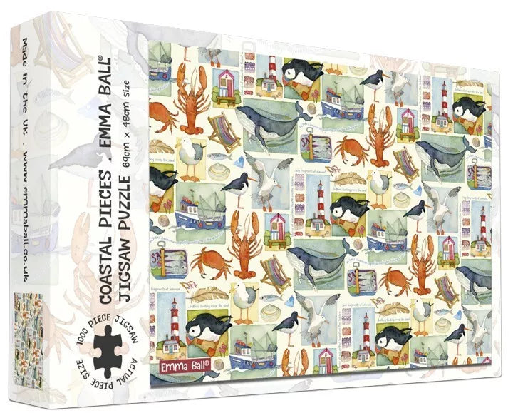 Coastal Pieces by Emma Ball 1000 piece jigsaw puzzle