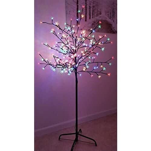 Multicoloured LED Indoor Twig Tree 150cm