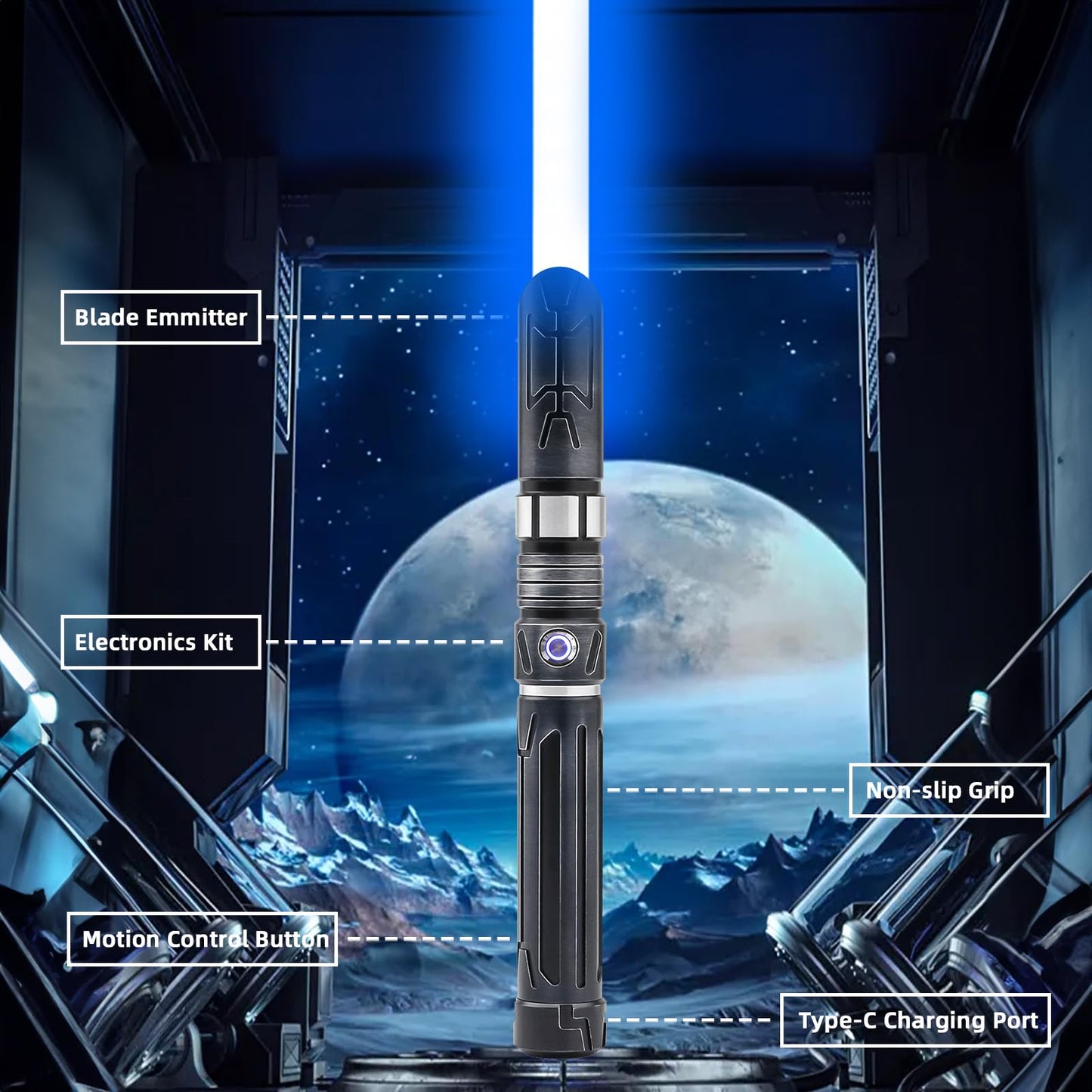 Saberforms Lightsaber Dueling Set – 12 RGB Colors, 16 Sound Fonts, Motion Control