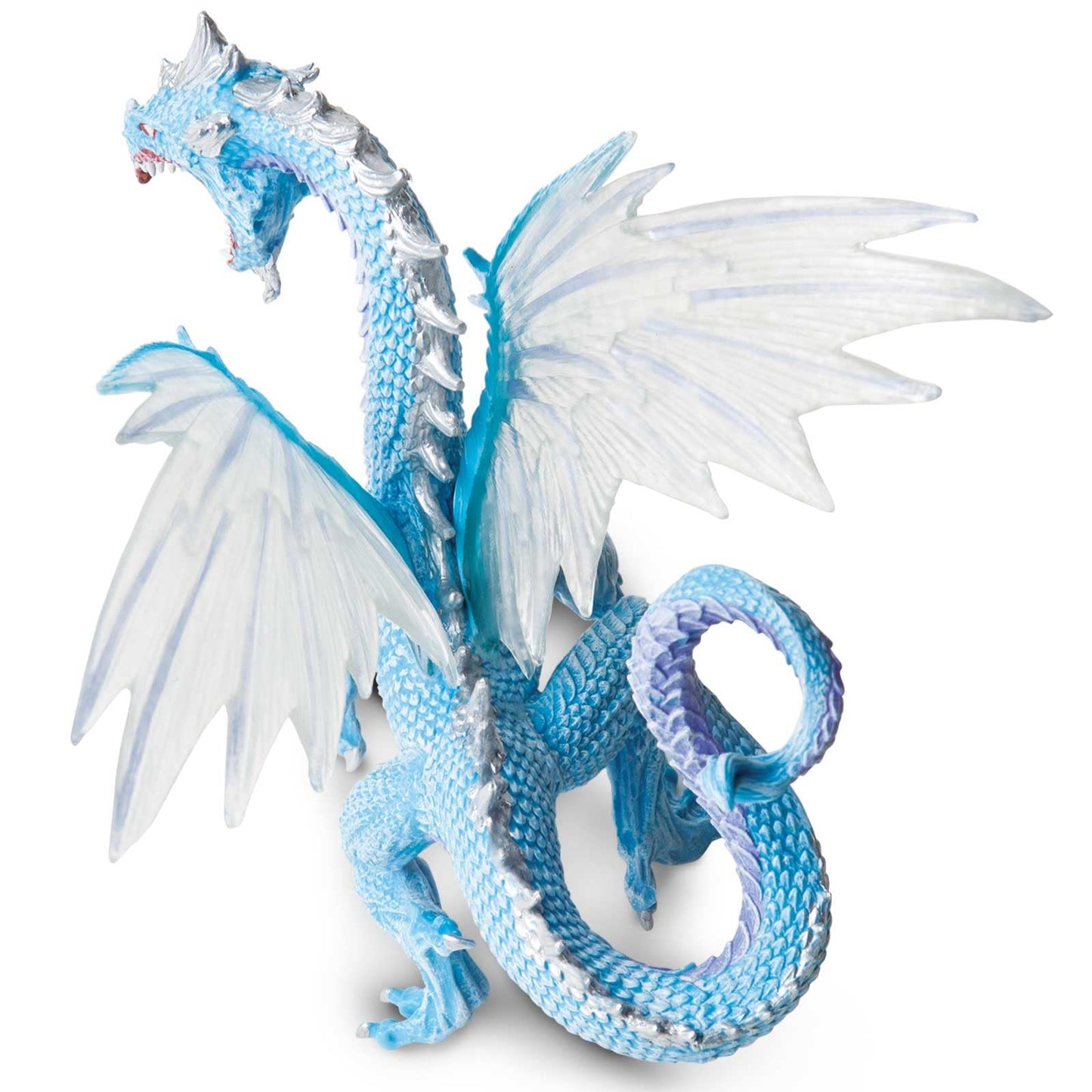 Safari Ltd. Ice Dragon Figurine – 6-Inch Arctic Dragon Model for Kids Aged 4+