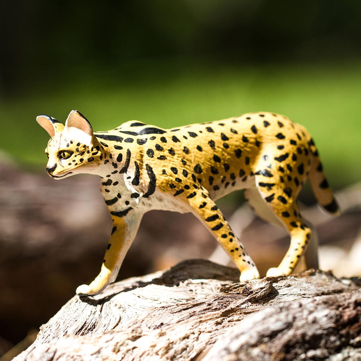Safari Ltd. Serval Figurine - Realistic 3.75-Inch Wild Cat Figure for Kids