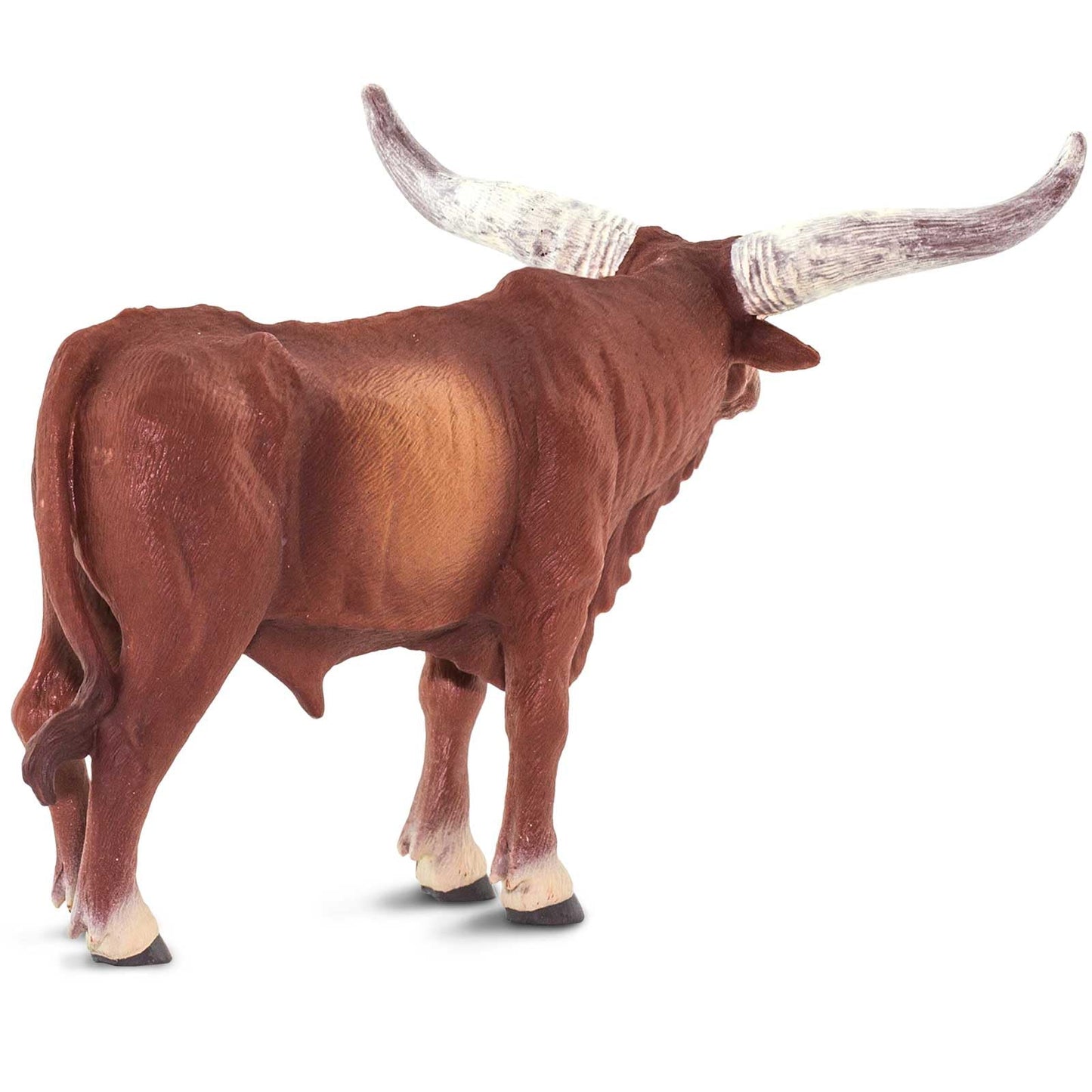 Safari Ltd. Watusi Bull Figurine – 6-inch Plastic Farm Animal Toy for Kids 3+