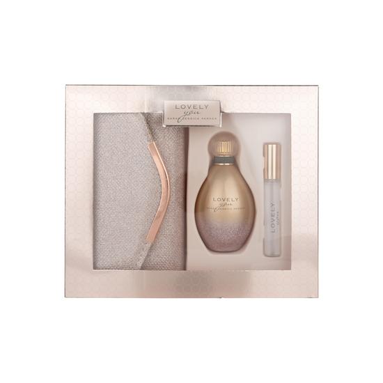 Sarah Jessica Parker Lovely You Gift Set 100ml EDP + 10ml EDP + Bag Women's Fragrance