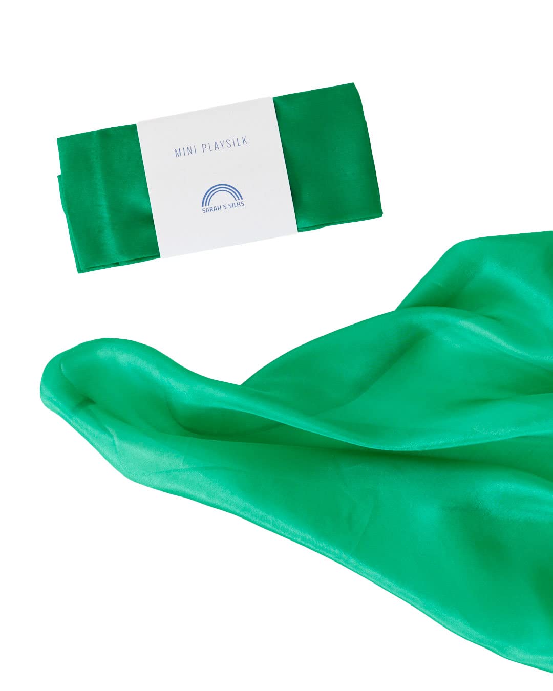 Sarah's Silks Mini Playsilks Emerald – Solid Colors for Open-Ended Play