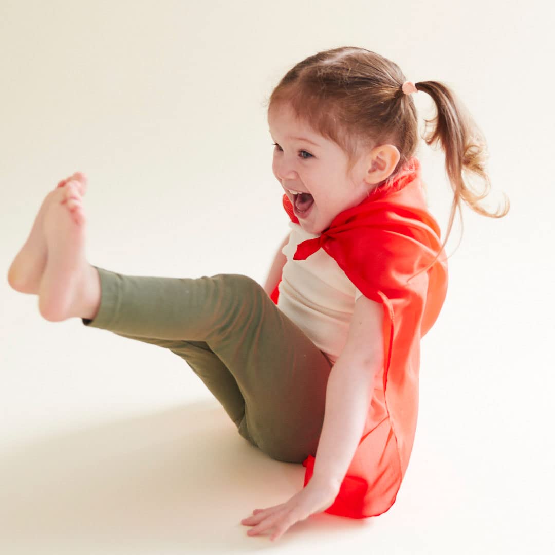 Sarah's Silks Mini Playsilks in Red | Solid Color Playsilks for Open-Ended Play