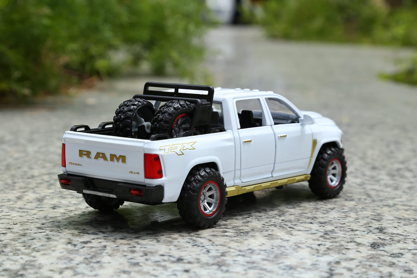 SASBSC Toy Trucks for Boys 3-8 | Diecast Pickup with Light & Sound | Pull-Back Cars Gift
