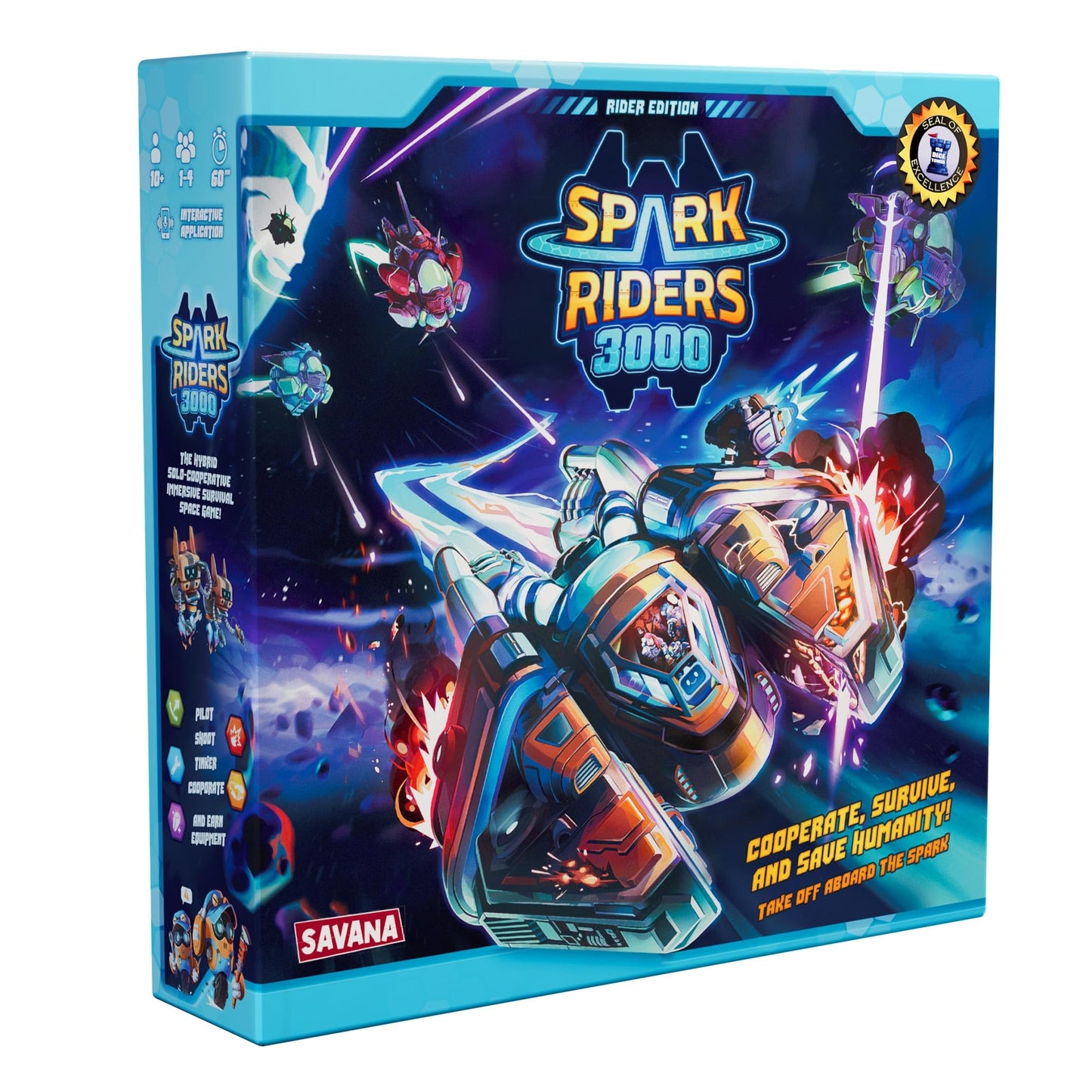 SAVANA Spark Riders 3000 Rider Edition – Sci-Fi Survival Board Game for 1–4 Players