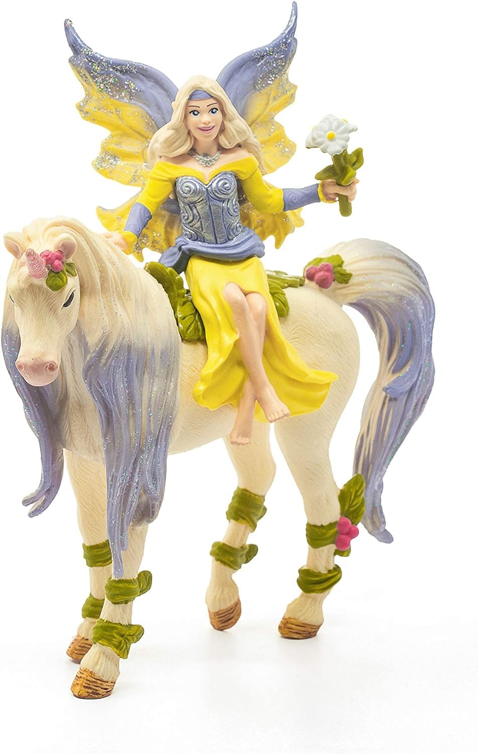 Schleich Bayala Fairy Sera with Blossom Unicorn – Unicorn & Fairy Figurine Set for Kids 5+