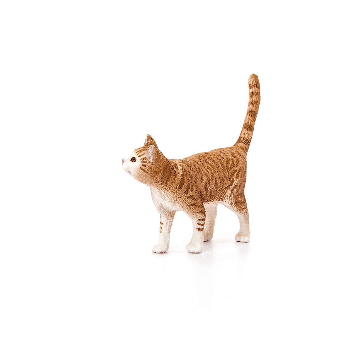 Schleich Farm World Orange & White Tabby Cat Toy – Realistic Farm Figurine for Kids 3+