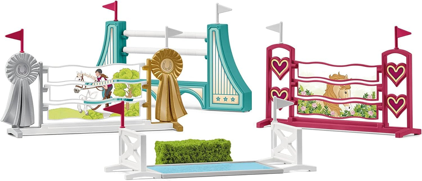 Schleich Horse Club Obstacle Accessory Set – Playsets for Horses, Ages 5+