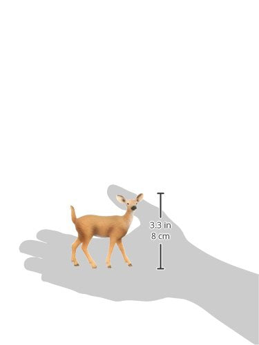 Schleich 14710 White-Tailed Doe Toy Figure – Realistic Multicolor Deer