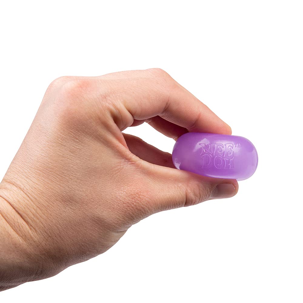 Schylling NeeDoh Stickums – Glow Sensory Squeeze Toy, Sticky Surface, 1.5in Wide (Color May Vary) – Pack of 1