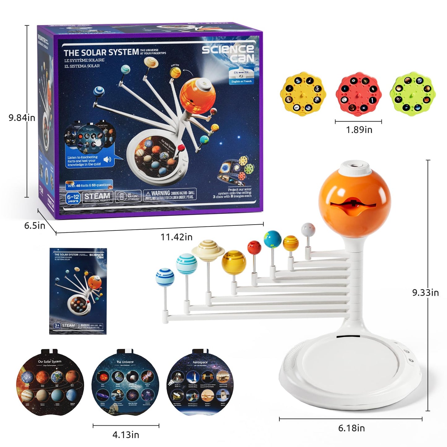 Science Can Solar System for Kids | Interactive Talking Model & Planetarium Projector