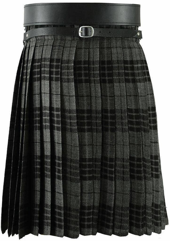 Scottish Men's Kilt Set Sporran, Chain, Belt, Buckle, Pin Traditional Dress Tartan Kilt Set