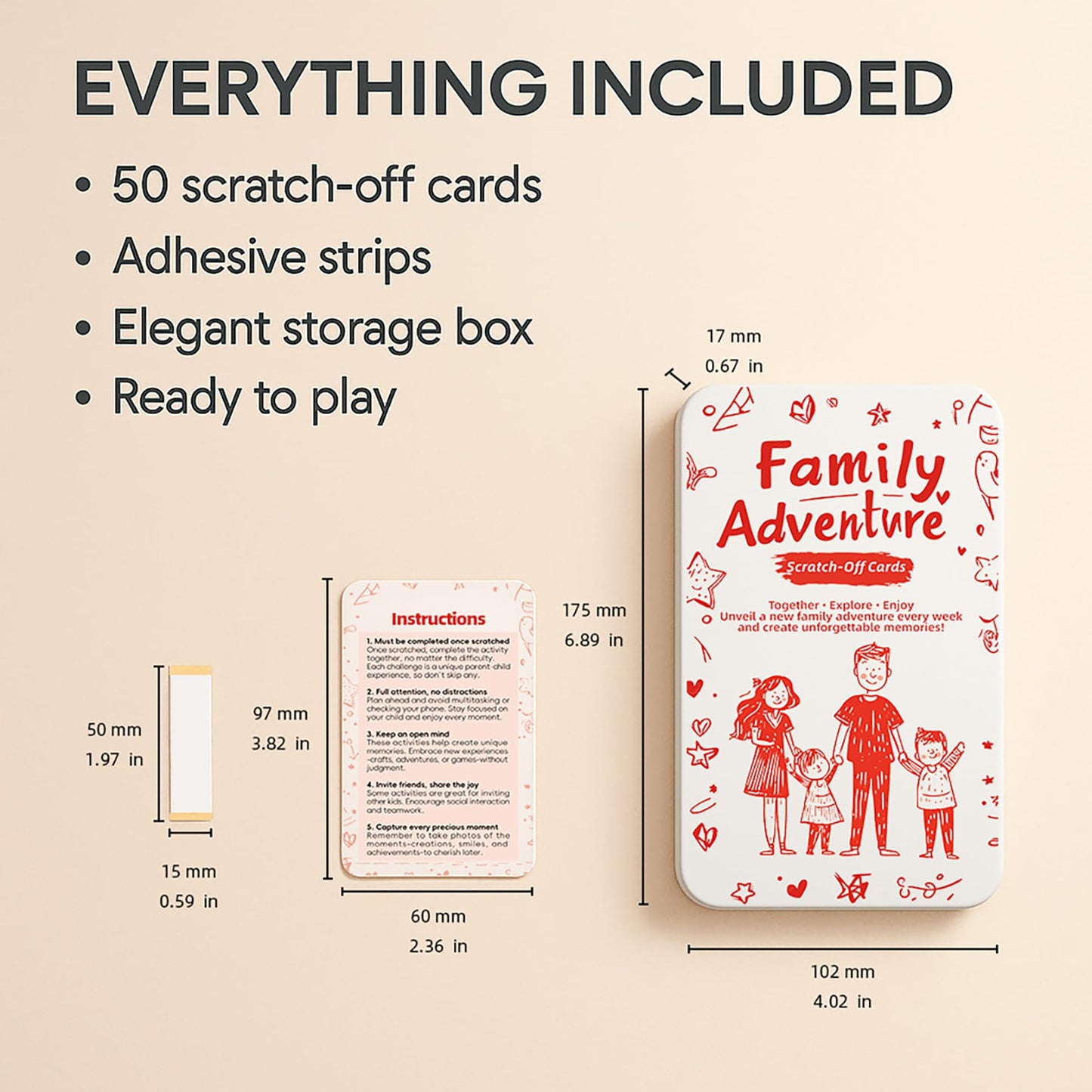 Scratch Quest Family Card Game – Screen-Free Scratch-Off Challenges for Family Bonding