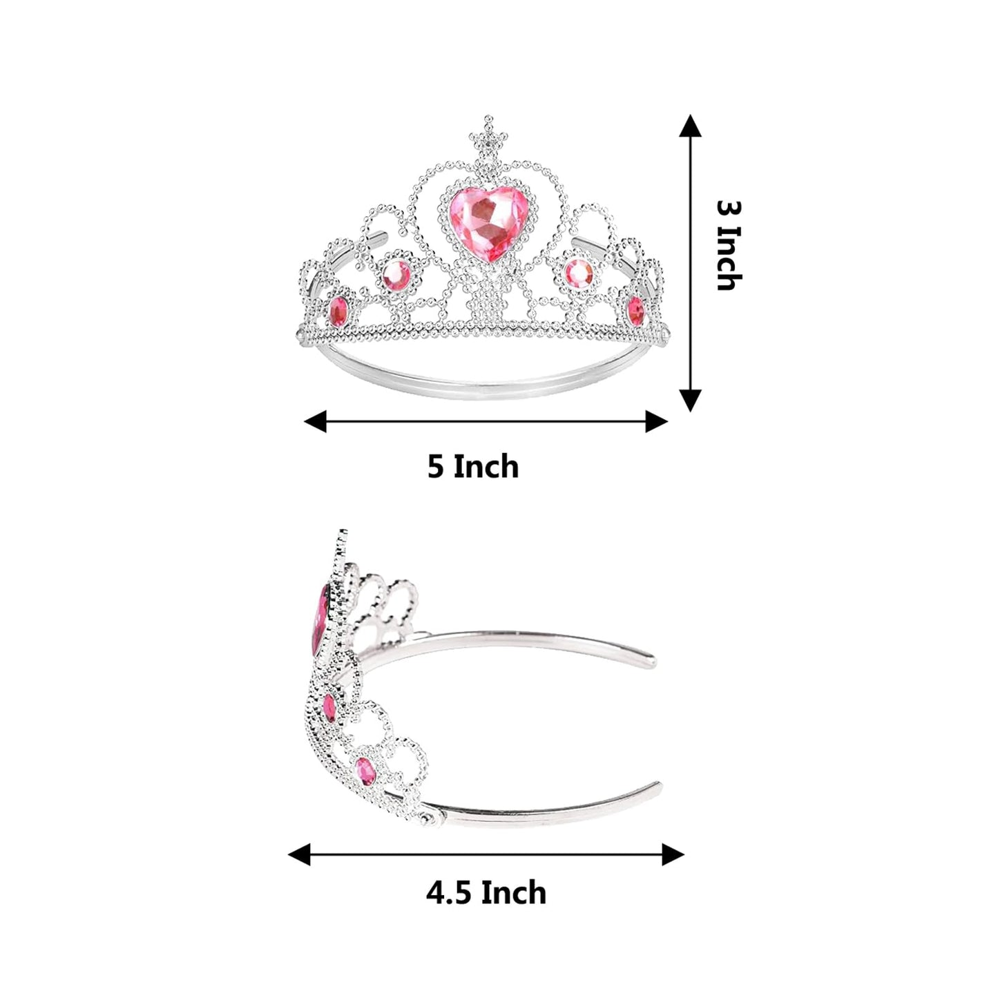S & E TEACHER'S EDITION 60-Piece Princess Dress-Up Set - Crowns, Wands, Rings & Necklaces for Girls