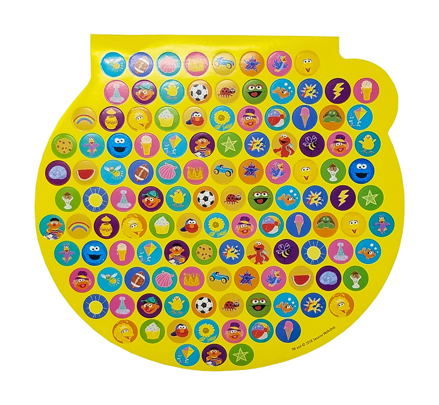 Sesame Street Shaped Sticker Book – 300+ Elmo Stickers, 4 Sheets