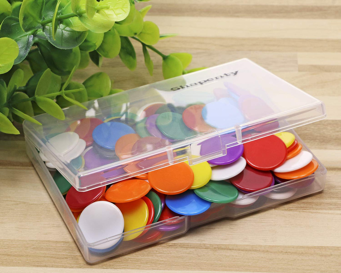 Shapenty 3/4 Inch Plastic Learning Counters – 135pcs, 9 Colors