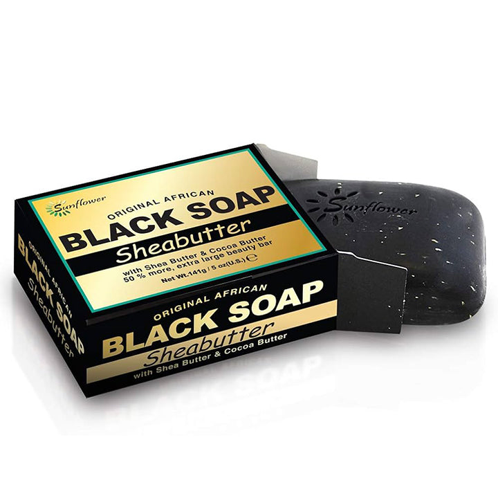 Difeel Original African Black Soap Nourishing & Clarifying for All Skin Types 5 oz