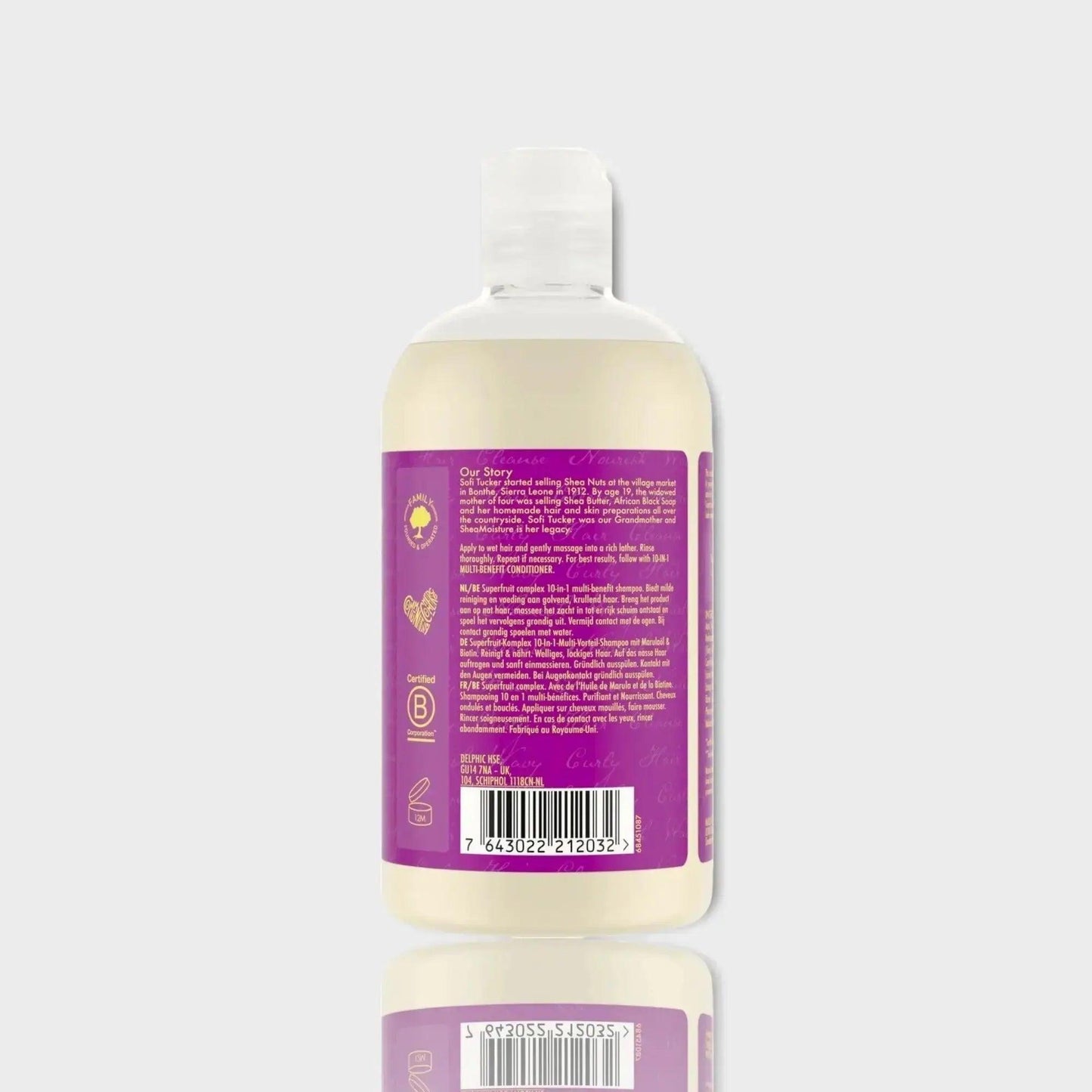 Shea Moisture Super fruit Shampoo 10-in-1 Multi Benefit Shampoo 379ml