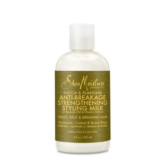 Shea Moisture Yucca & Plantain Thickening Growth Milk 8 oz / 237 ml - For Stronger, Thicker Hair & Breakage Prevention
