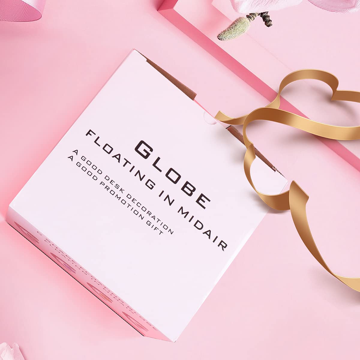 Shoclematirul Floating Globe with LED Lights – Magnetic Levitation World Map (Blue)