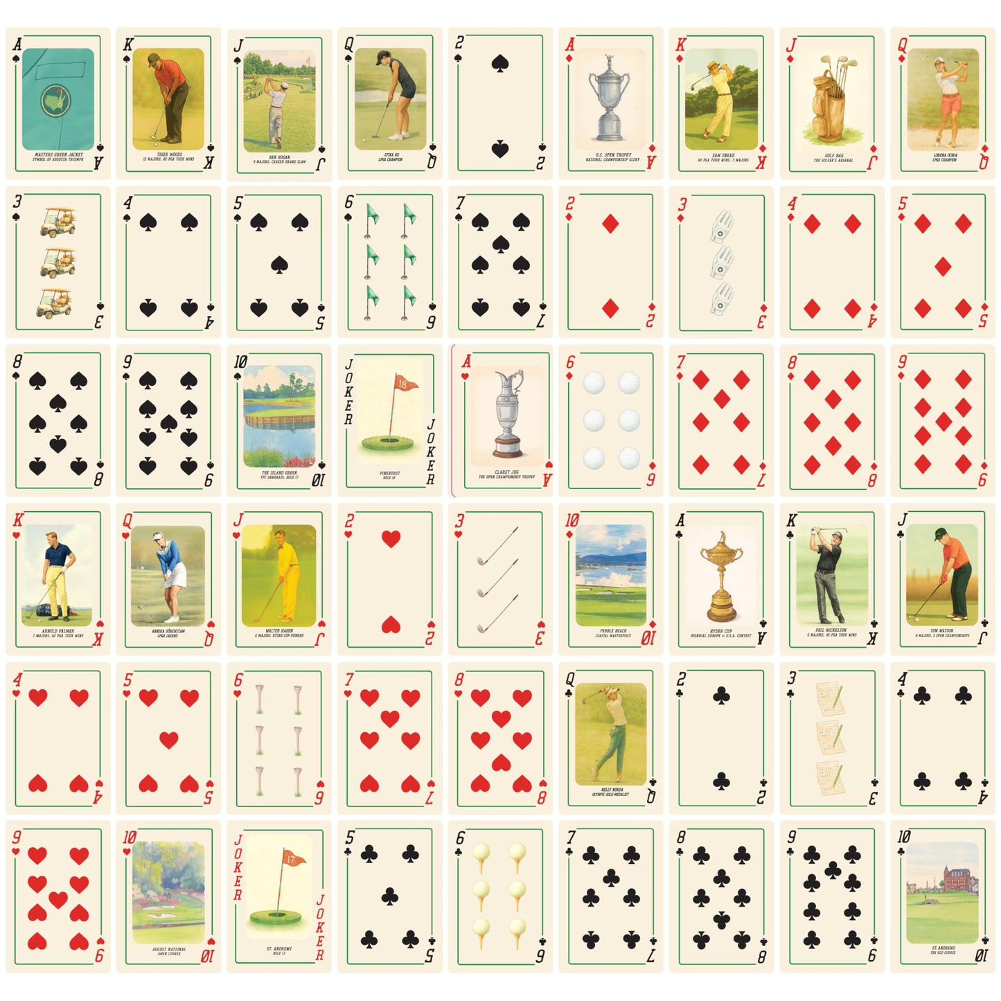 Shuffle Club Golf Playing Cards – Premium Poker Deck with Golf Artwork