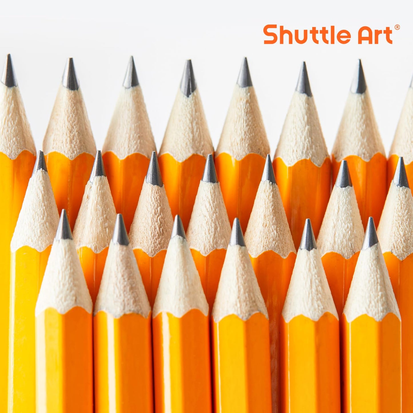 Shuttle Art 360 Pack #2 HB Golf Pencils - 3.5-inch Wood-Cased, Pre-Sharpened Bulk for Classrooms