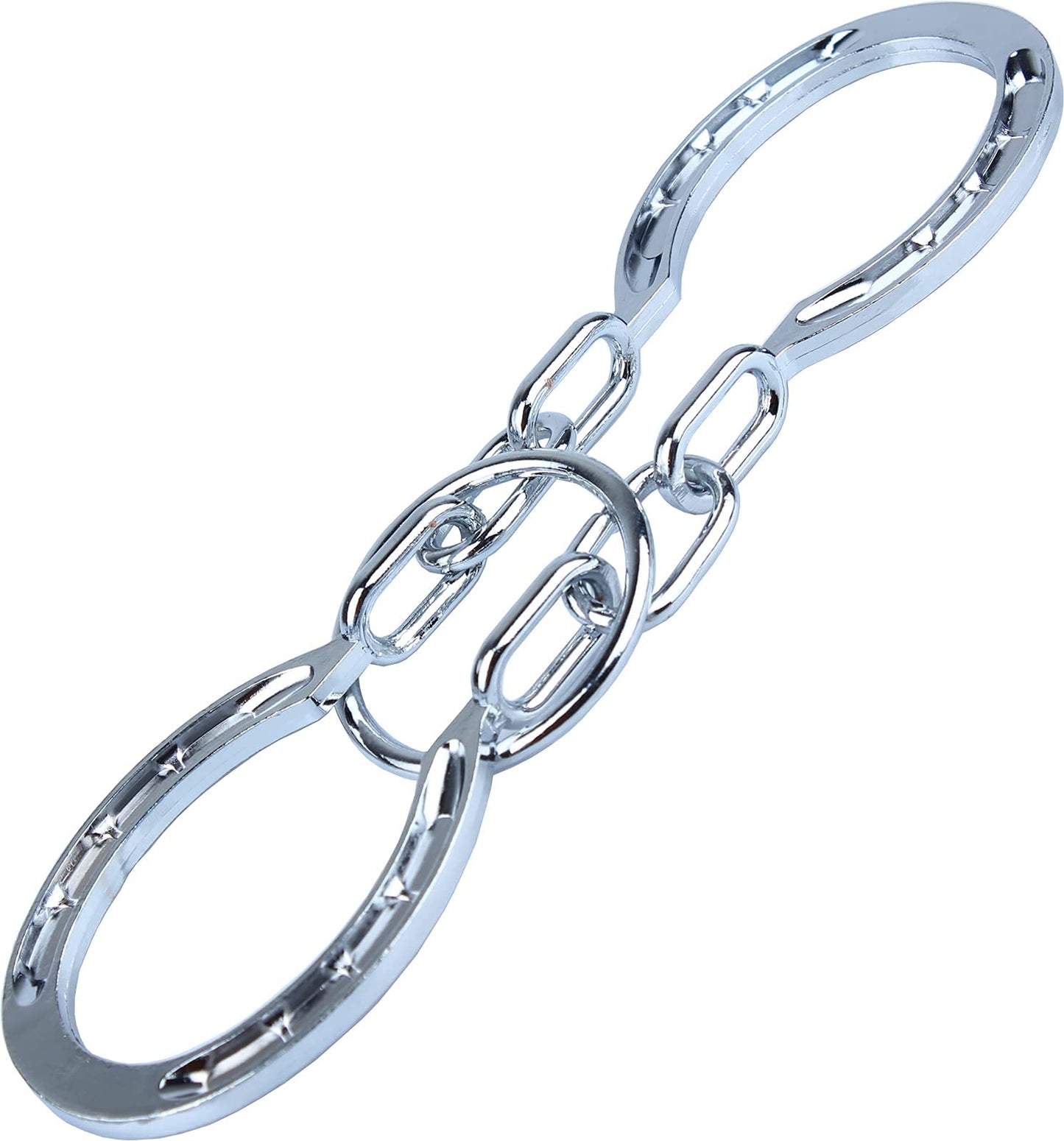 SHUYUE Classical Metal Horseshoe Puzzle – Traditional Brain Teaser (Silver)