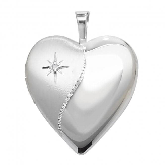 Acotis Silver Locket Heart Shaped G6910D