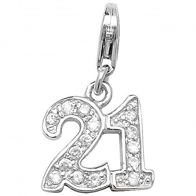 Acotis Silver 21st Birthday Celebration Pendant G6872