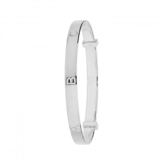 Acotis Silver Babies Diamond-Cut ABC Bangle G4370