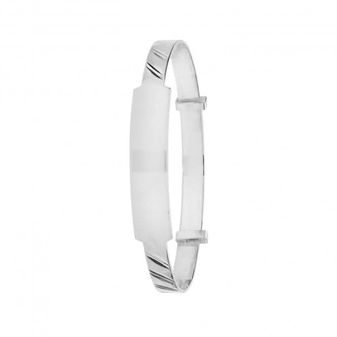 Acotis Silver Babies Expandable Bangle with Sparkling Dia Cut Design G4372