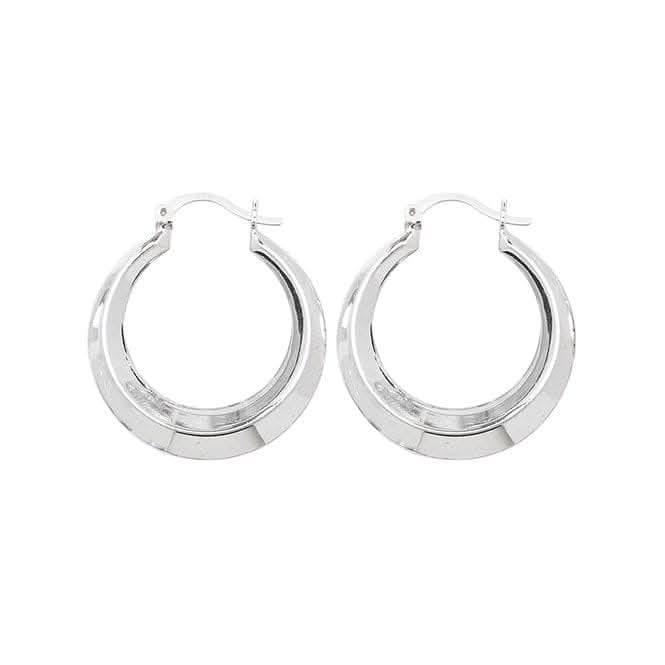 Acotis Silver Creole Earrings G5881