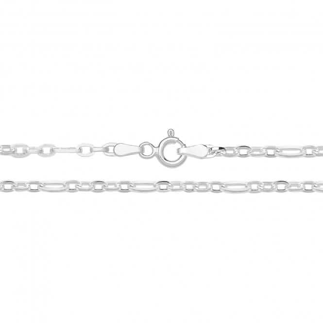Acotis Silver Chain Figaro Paper Clip G1369