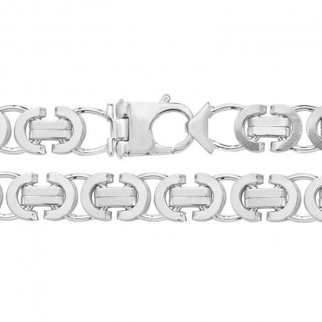 Acotis Silver Chain Flat Byzantine G1317