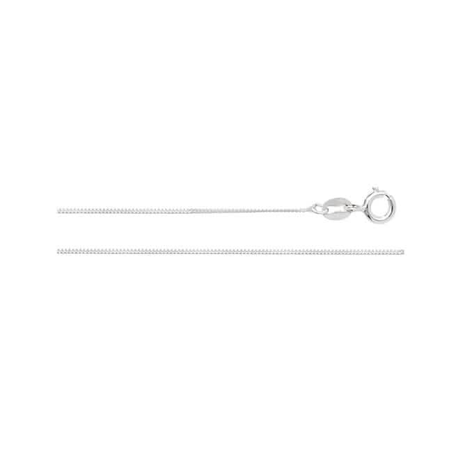 Acotis Silver Chain Flat Curb G1324