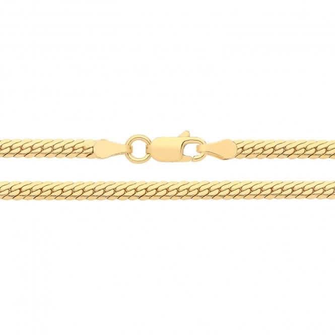 Acotis Silver Snake Gold Plated D Shape G1387Y