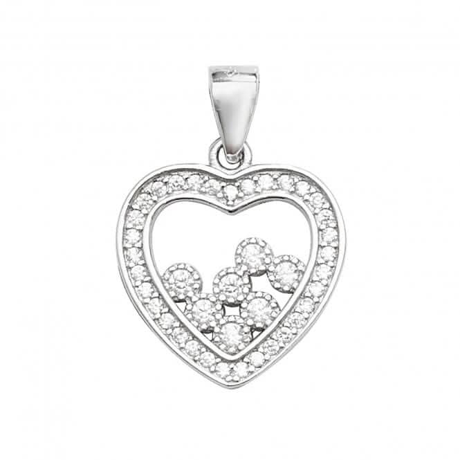 Acotis Silver Pendant Heart Zirconia G61007