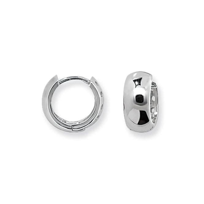 Acotis Silver Earrings Hinged Plain G5607