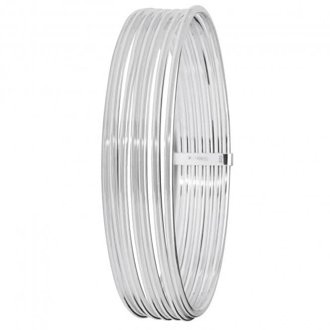 Acotis Silver Cuff Bangle Round Multi Layer G4330