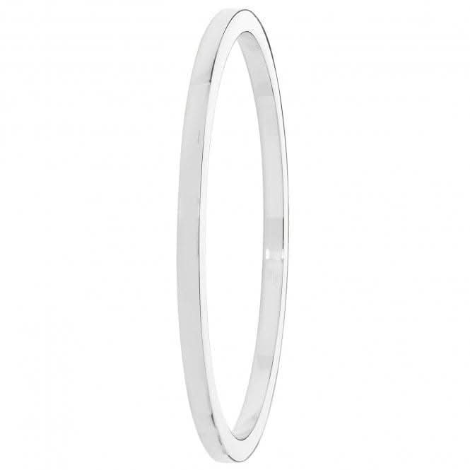 Acotis Silver Bangle Round Plain G4324