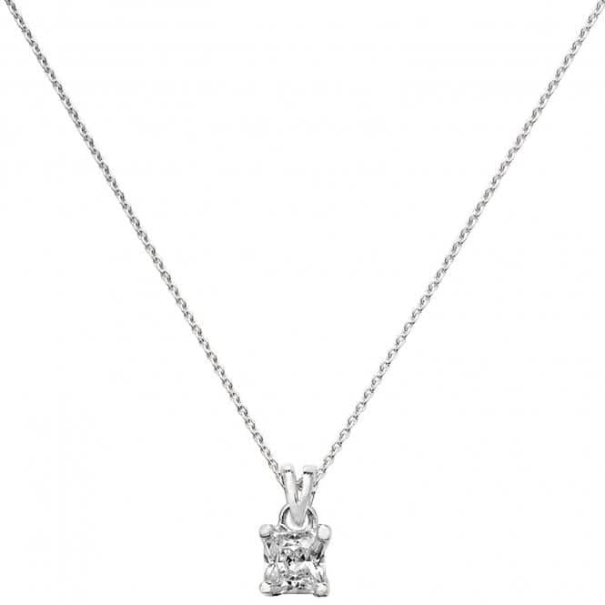 Acotis Silver Pendant On Chain Zirconia G3271
