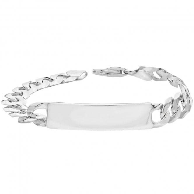 Acotis Silver Id Bracelet Men's Curb G2570